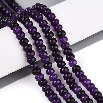Dyed Natural White Jade Beads Strands X-G-T139-59A-03-1
