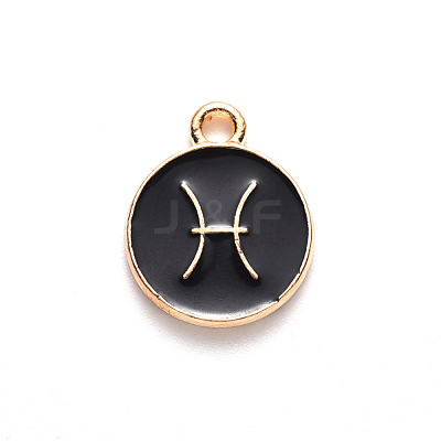 Alloy Enamel Pendants ENAM-S124-01A-08H-1