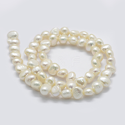 Natural Cultured Freshwater Pearl Beads Strands PEAR-K004-13C-1