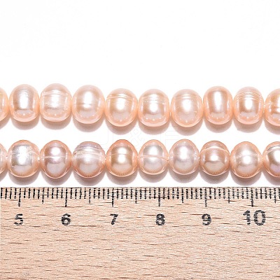 Natural Cultured Freshwater Pearl Beads Strands PEAR-N013-06-A-01-1