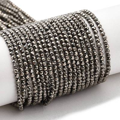 Electroplate Glass Beads Strands GLAA-H021-01A-FP12-1