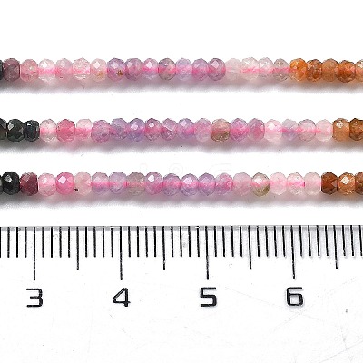 Gradient Color Natural Colorful Tourmaline Beads Strands G-ONLY-T-A07-01-1
