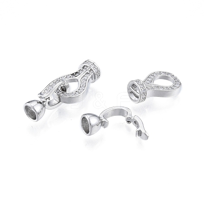 Brass Fold Over Clasps KK-A165-04P-1