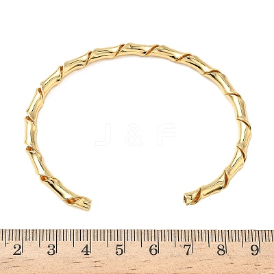 Brass Cuff Bangles for Women BJEW-F513-02G-1
