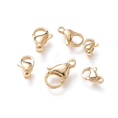 304 Stainless Steel Lobster Claw Clasps STAS-I152-04G-1