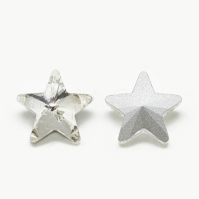 Pointed Back Glass Rhinestone Cabochons RGLA-T085-8mm-01-1