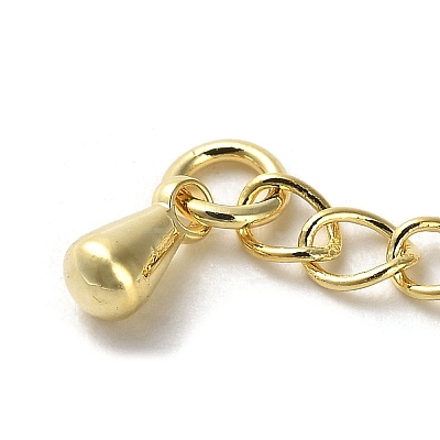 Brass Curb Chain Extender X-KK-Q807-13G-1