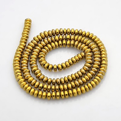 Electroplate Non-magnetic Synthetic Hematite Beads Strands G-J216C-06-1