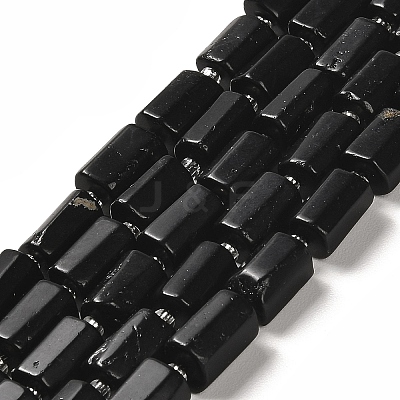 Natural Black Tourmaline Beads Strands G-N327-06-14A-1