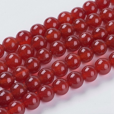 Natural Carnelian Beads Strands X-G-GSR8MM060-2-1