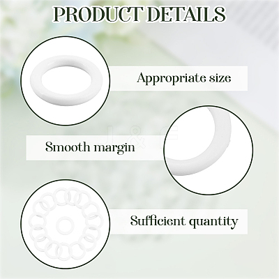 2 Bags Plastic Linking Rings KY-CN0001-03-1