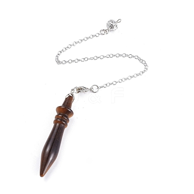 Natural Mixed Gemstone Pointed Dowsing Pendulums G-K305-C-P-1