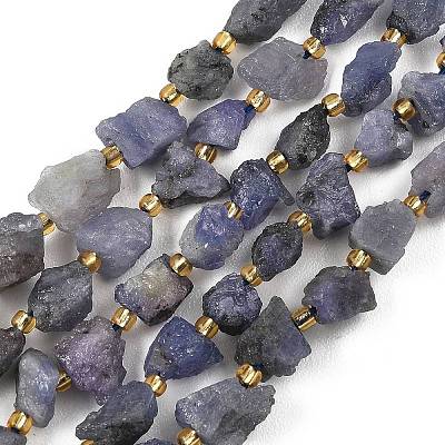 Raw Rough Natural Tanzanite Beads Strands G-D101-A12-1