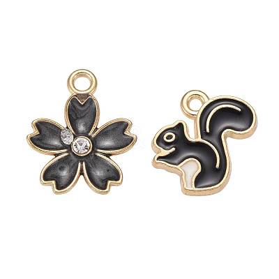 60Pcs 30 Styles Alloy Enamel Charms ENAM-LS0001-05LG-1