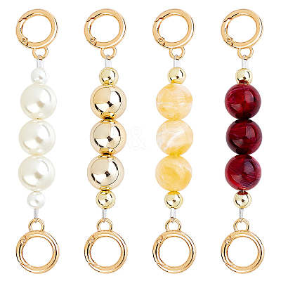 ABS Pearl Beads Bag Extender Chains AJEW-CA0001-20-1