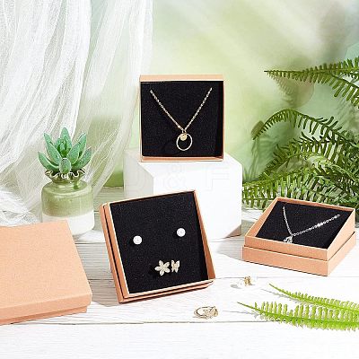 Kraft Paper Jewelry Boxes CON-WH0080-33B-1