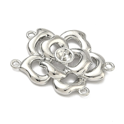 Brass Multi-Strand Links Cabochon Settings KK-F934-06P-1