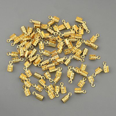 Brass Cord Ends FIND-WH0152-916B-G-1