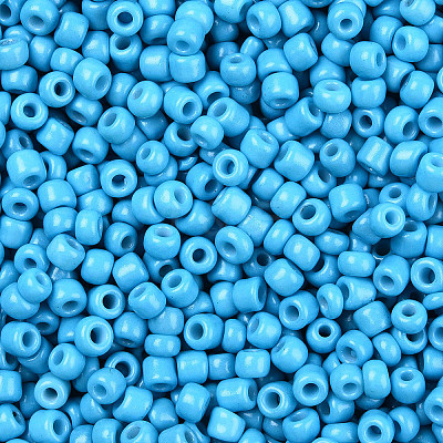 Baking Paint Glass Seed Beads SEED-S001-K10-1