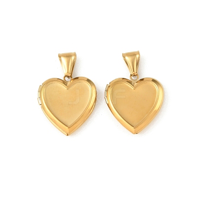 316 Stainless Steel Locket Pendants STAS-K321-26G-1