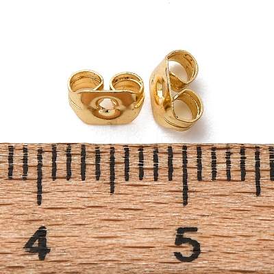 Brass Ear Nuts KK-C119-13A-G-1