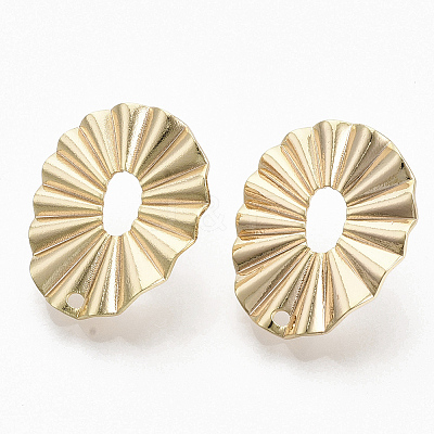 Brass Stud Earring Findings LS-X-KK-T056-15G-NF-1