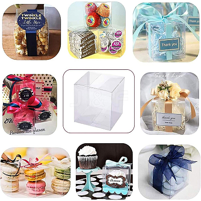 15Pcs Rectangle Transparent Plastic PVC Box Gift Packaging CON-BC0002-21A-1