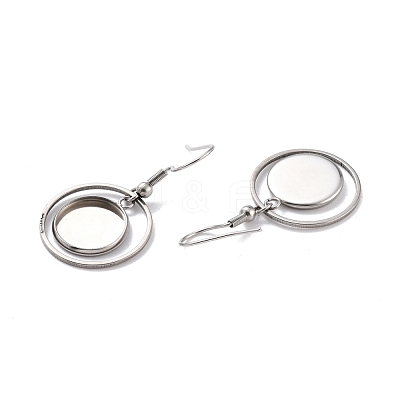 Tarnish Resistant 201 Stainless Steel Earring Hooks STAS-Z036-01P-1