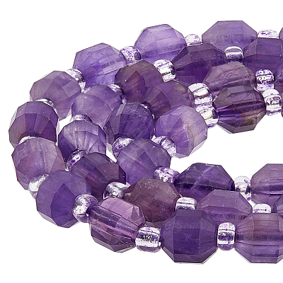 1 Strand Natural Amethyst Beads Strands G-FH0002-22-1