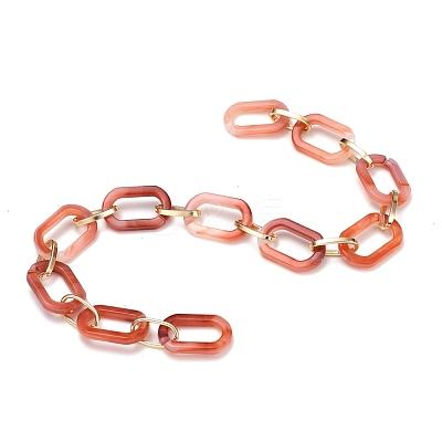 Handmade Acrylic Paperclip Chains AJEW-JB00697-03-1