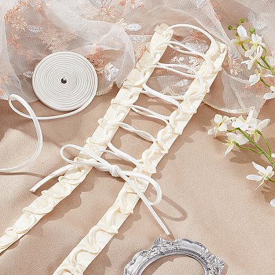 2M Flat Satin Ribbons LS-OCOR-WH0078-86B-1