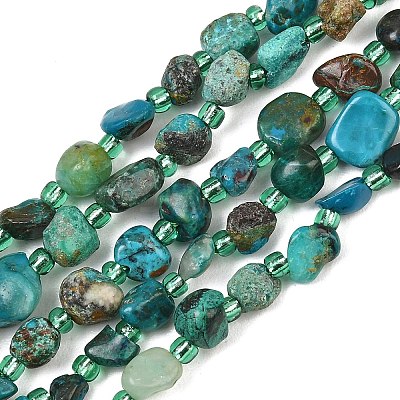 Natural Chrysocolla Beads Strands GG-CBA3A44-C07-01-1