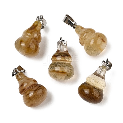 Natural & Synthetic Mixed Gemstone Pendants X-G-B127-03P-1