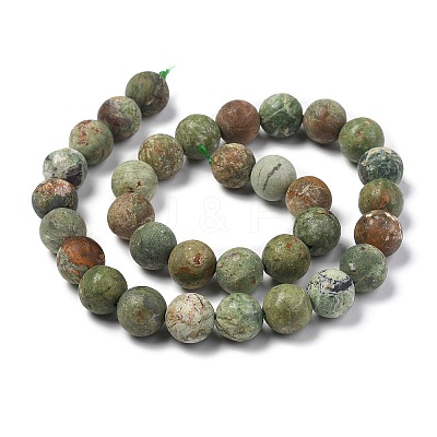 Natural Green Opal Beads Strands G-K209-04B-12mm-A-1