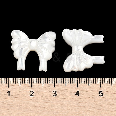Natural White Shell Carved Cabochons SSHEL-I026-24-1
