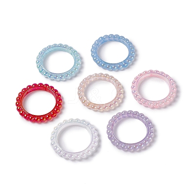 UV Plating Opaque Acrylic Beads Frames PACR-M003-03-1