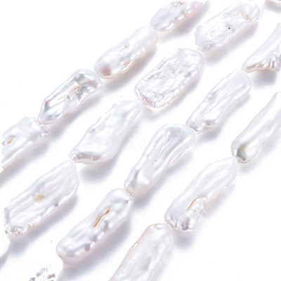Natural Keshi Pearl Beads Strands PEAR-S020-H01-1