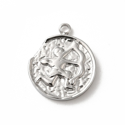 304 Stainless Steel Pendants STAS-B074-08P-11-1