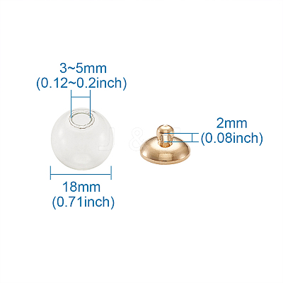DIY Pendant Making DIY-TA0002-28-18mm-G-1