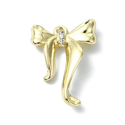 Rack Plating Alloy Rhinestone Pendants FIND-M014-06G-1