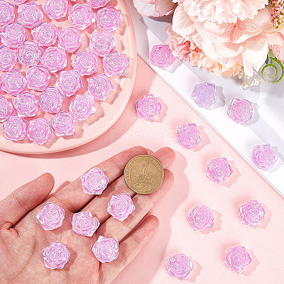 100Pcs Opaque ABS Plastic Cabochons KY-SP0001-16C-1