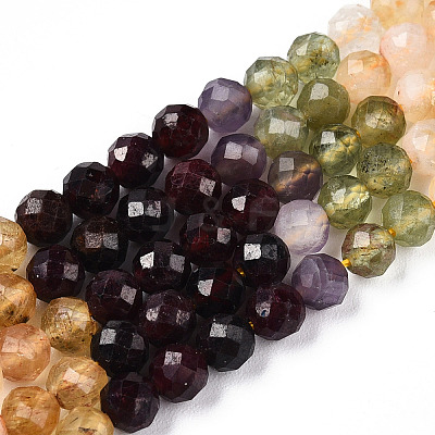 Natural & Synthetic Mixed Gemstone Beads Strands G-D080-A01-01-29-1