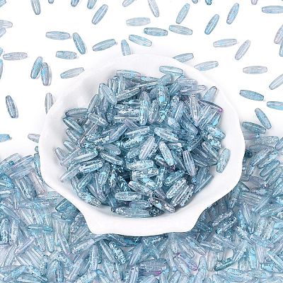 Picasso Transparent Glass Seed Beads SEED-N012-11J-1