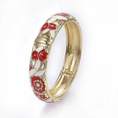 Zinc Alloy Bangles BJEW-P217-01G-1