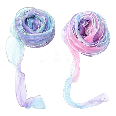 20M 2 Colors Polyester Gauze Ribbon OCOR-YW0001-20A-1