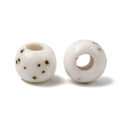 Speckled Round Handmade Ceramic Beads PR-NH0001-02C-1