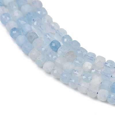 Natural Aquamarine Beads Strands G-L625-B02-4x4mm-1