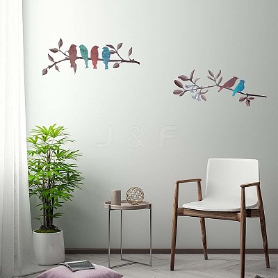 Iron Laser Cut Metal Wall Art Decor HJEW-WH0042-39-1