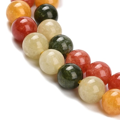 Natural White Jade Beads Strands G-Z097-A01-6mm-B-1