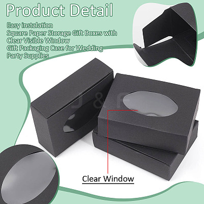 Rectangle Folding Paper Storage Boxes CON-WH0106-01A-01-1